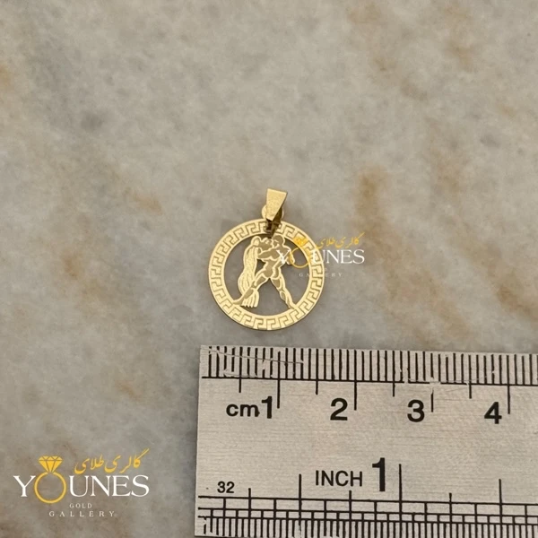 آویز طلا ماه تولد بهمن 1.5cm